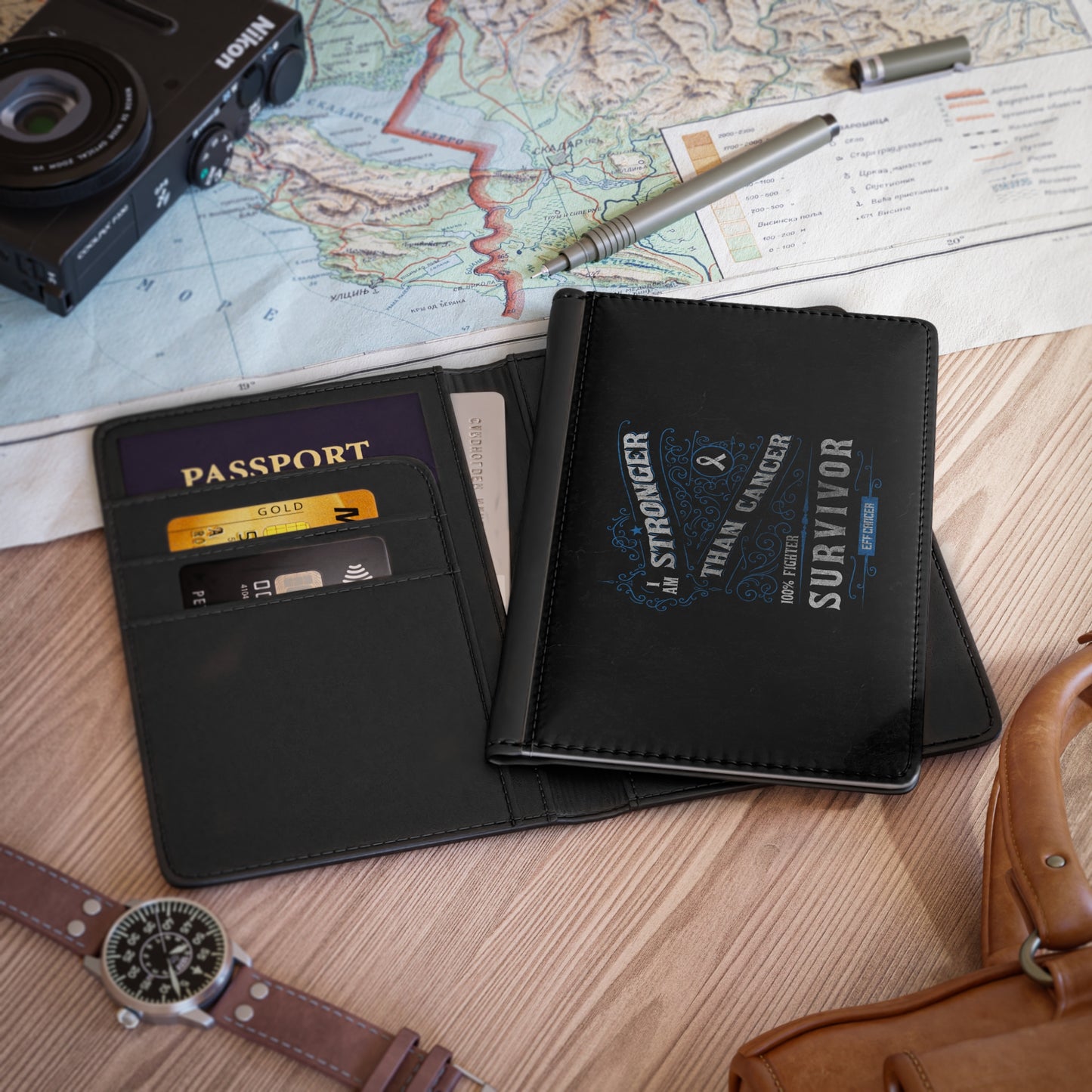 Vintage Stronger Passport Wallet