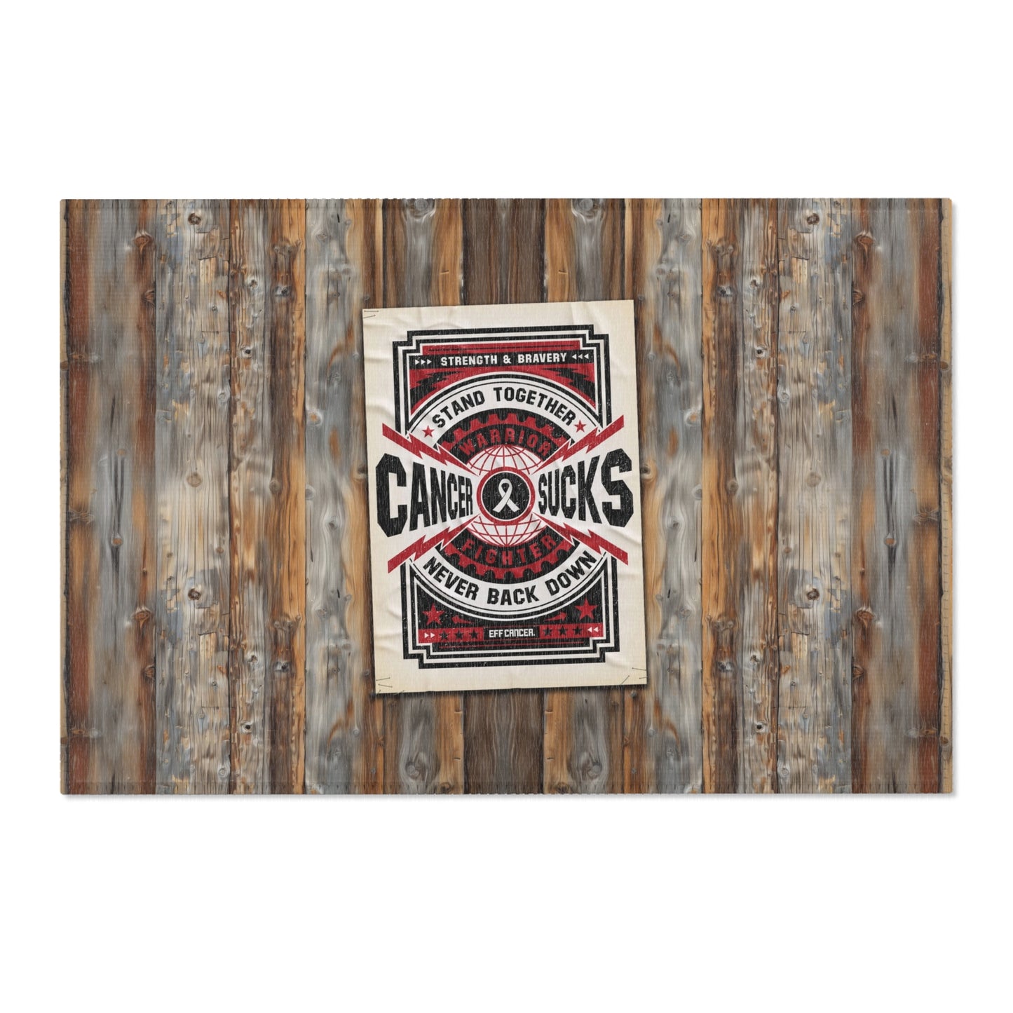 Cancer Sucks Street Area Rug