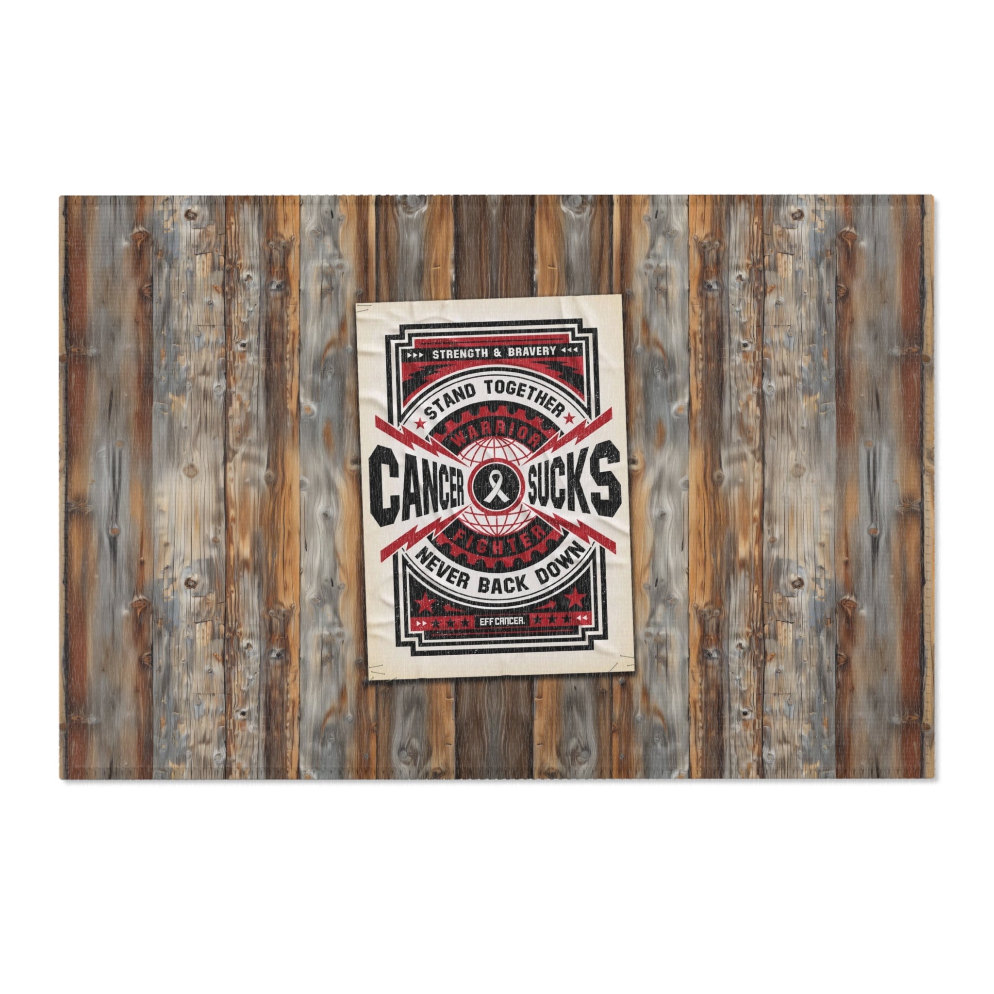 Cancer Sucks Street Area Rug