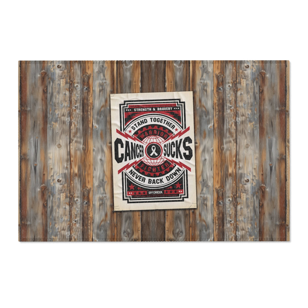Cancer Sucks Street Area Rug
