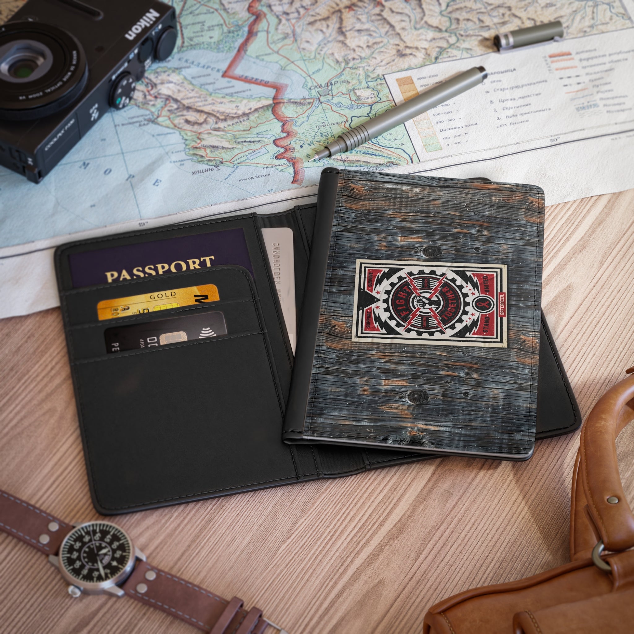 Fight Together Street Passport Wallet