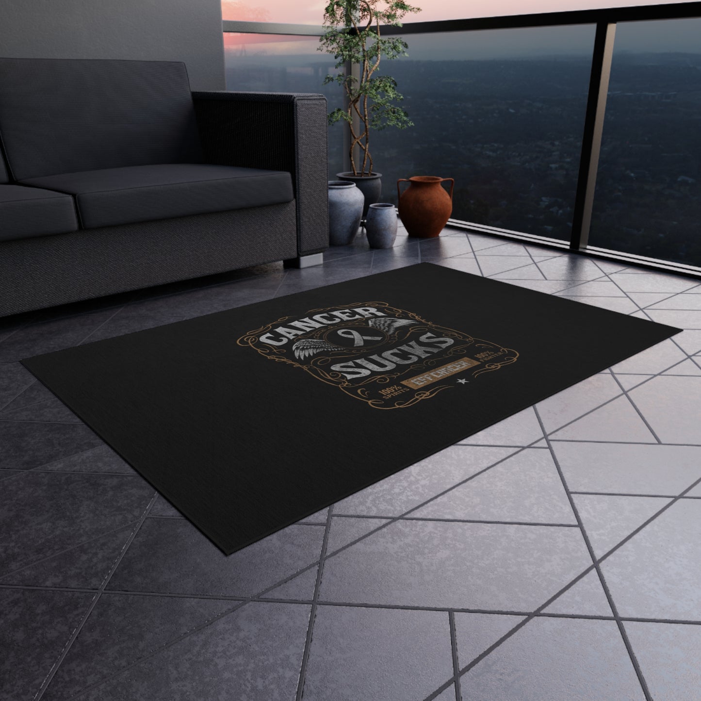 Vintage Sucks Outdoor Rug