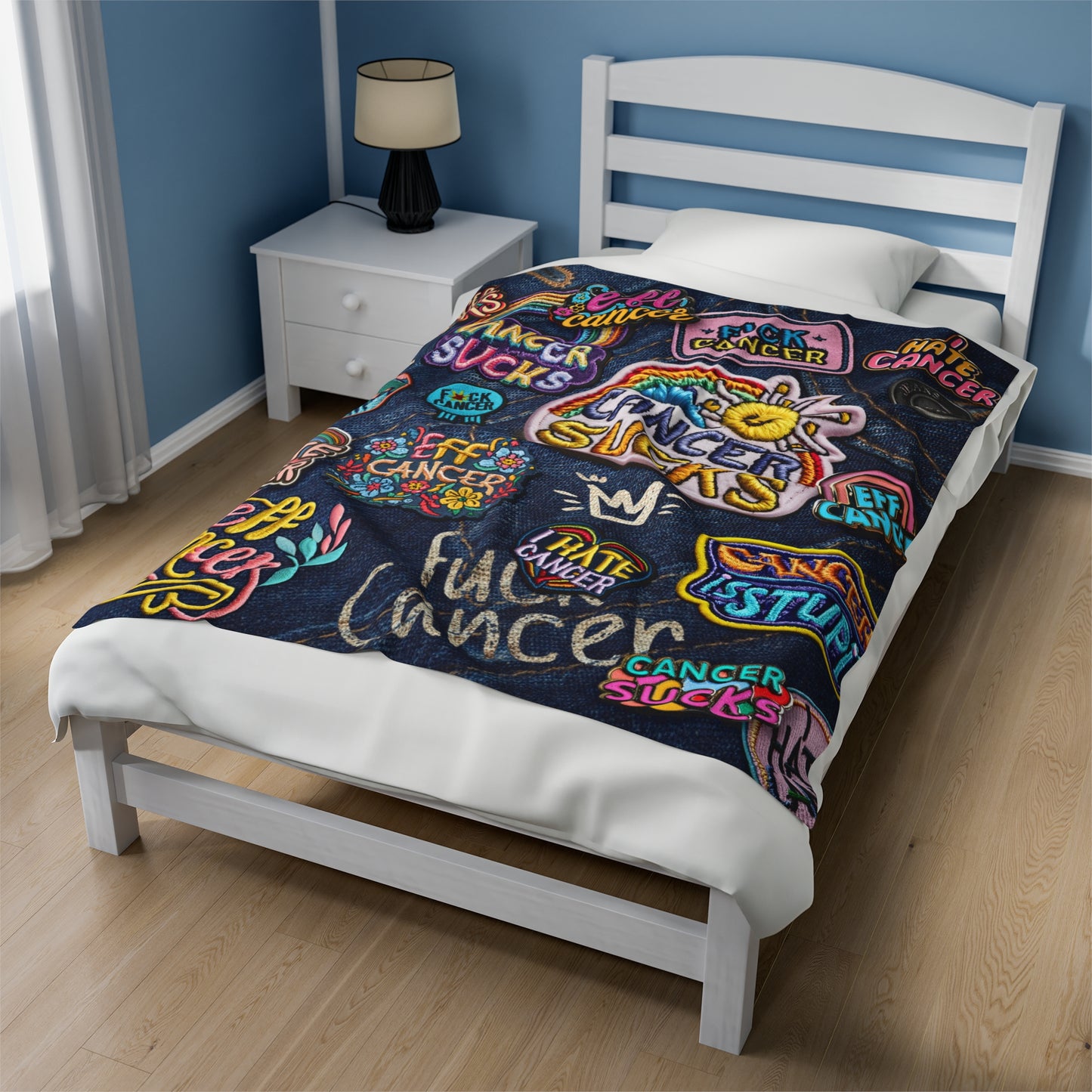 Patchy Plush Blanket