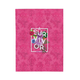 Floral Survival Plush Blanket