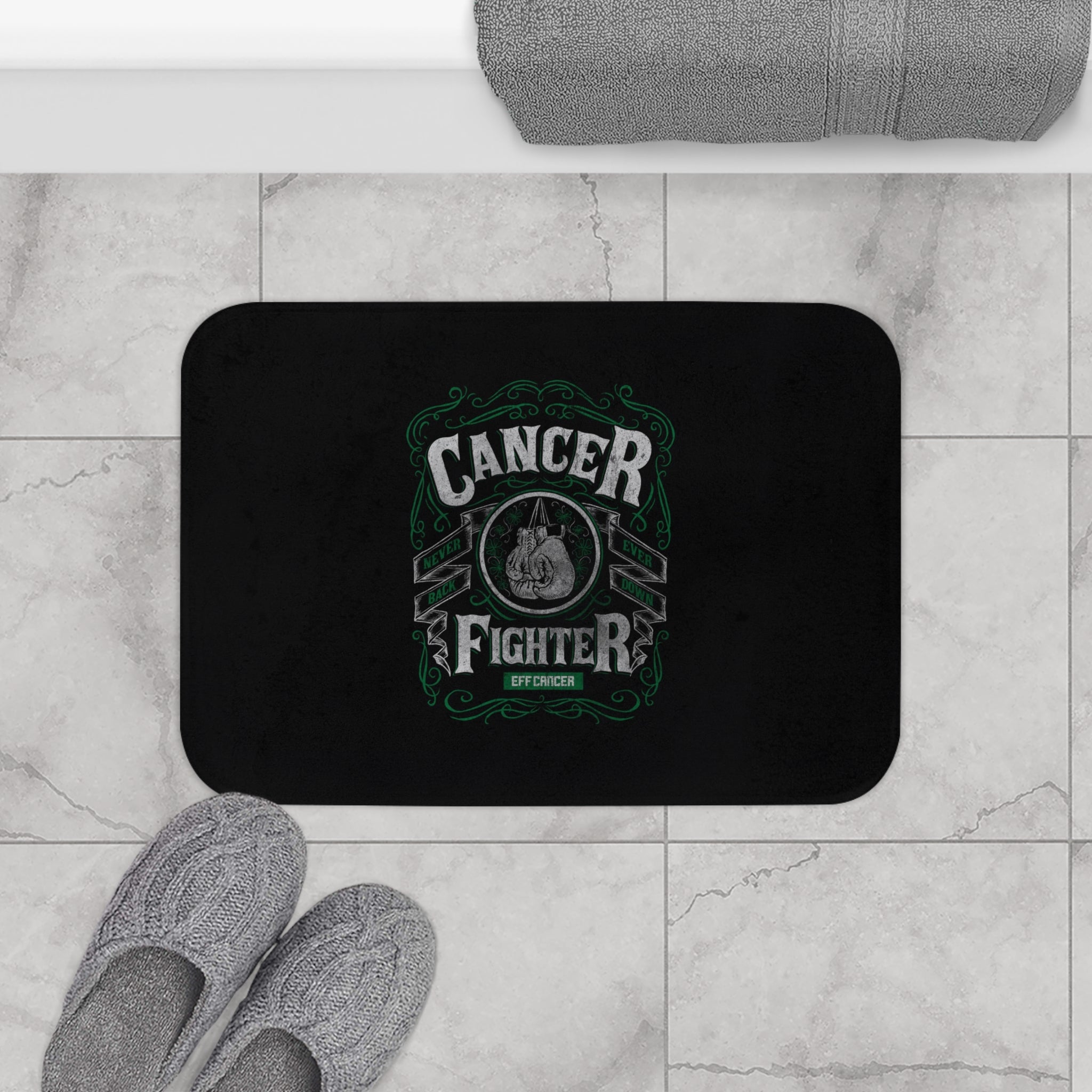 Vintage Fighter Bath Mat