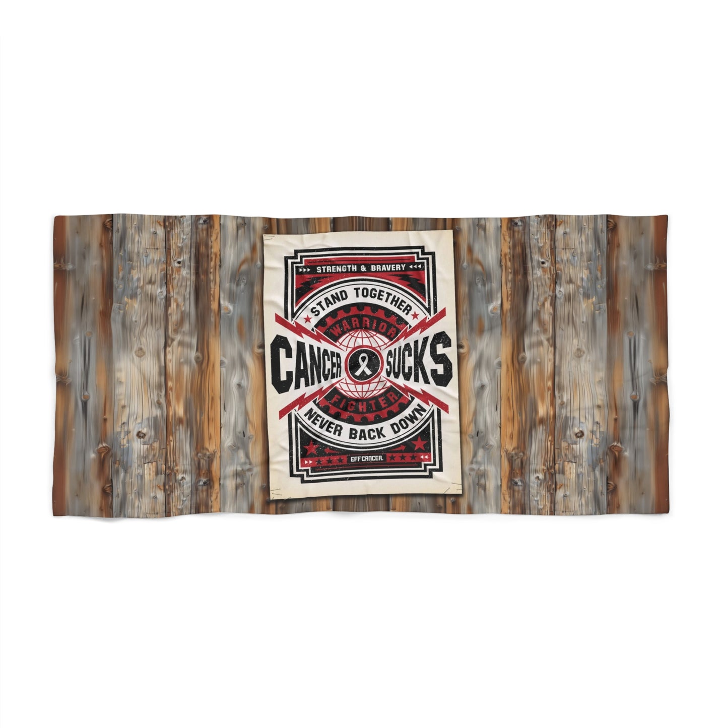 Cancer Sucks Street Beach Towel