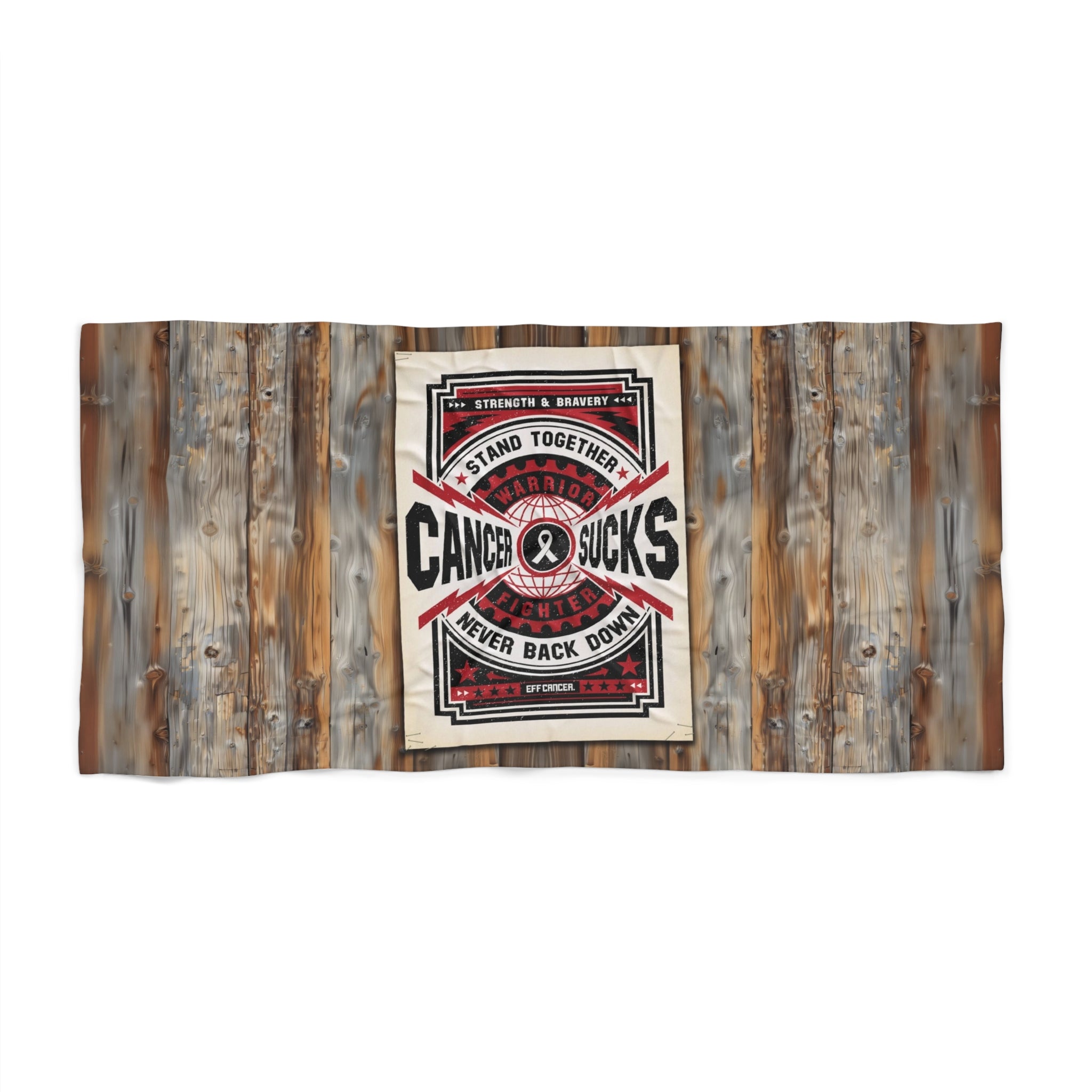 Cancer Sucks Street Beach Towel