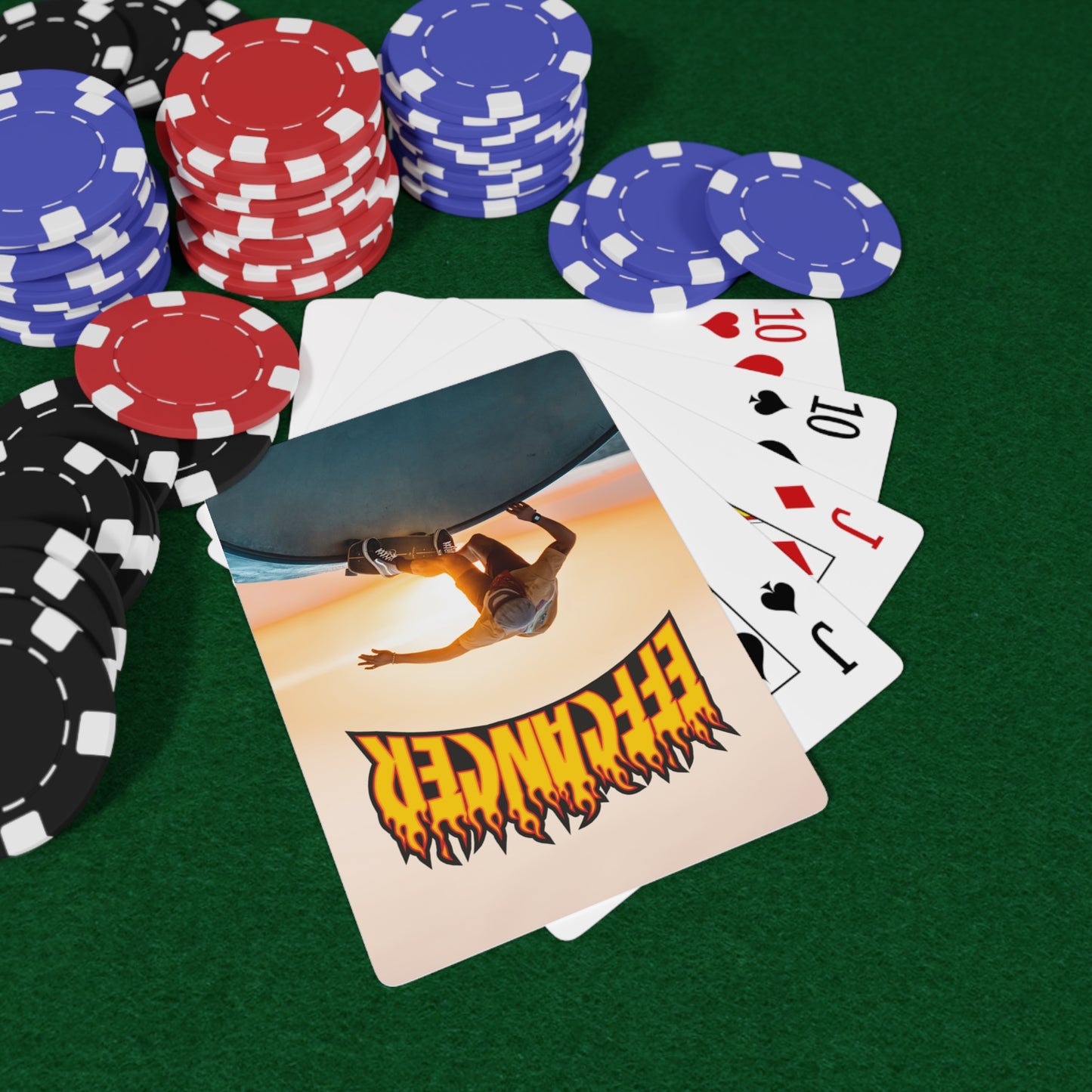 Thrashed Playing Cards