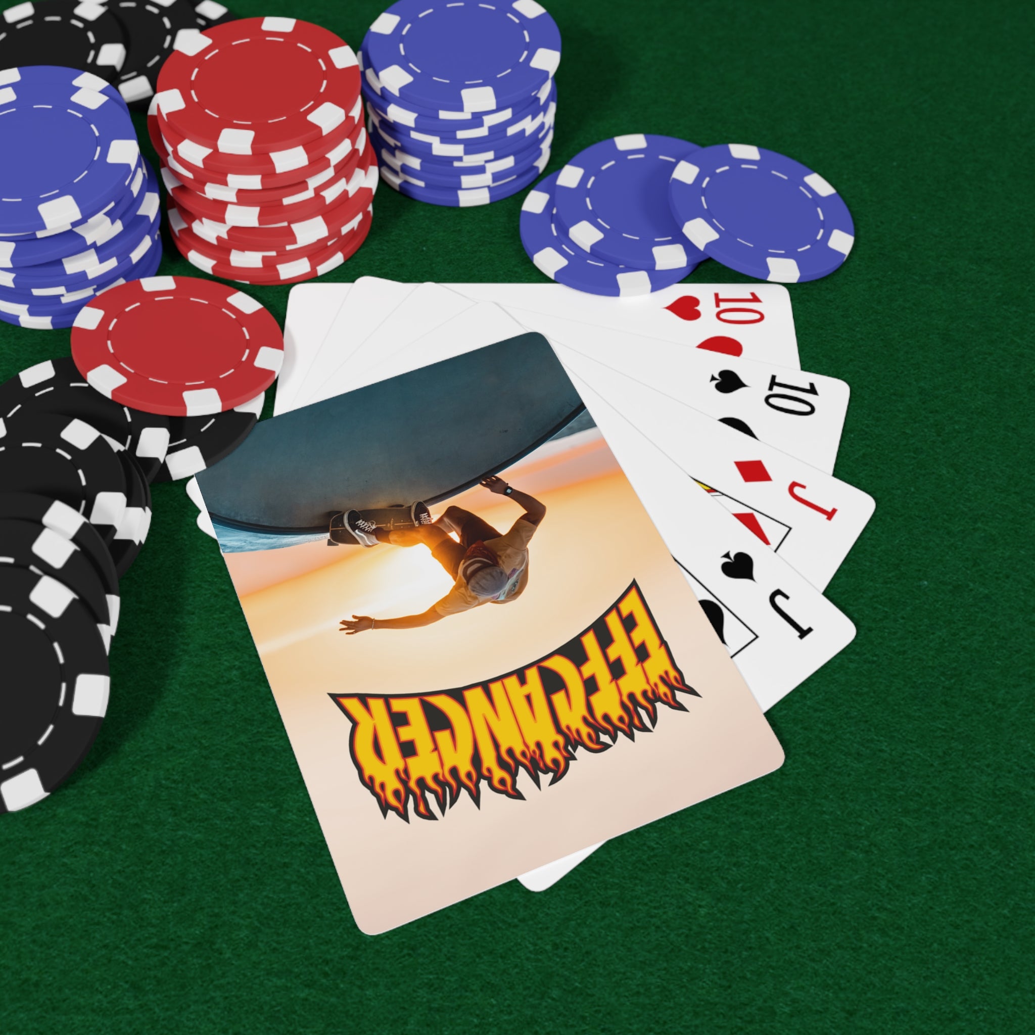 Thrashed Playing Cards