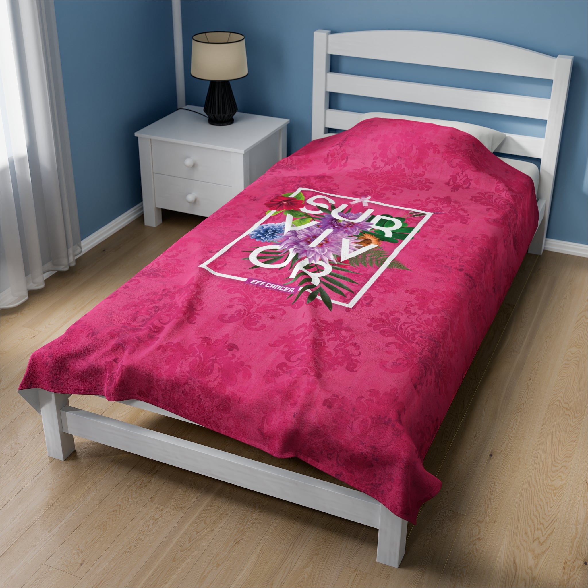 Floral Survival Plush Blanket