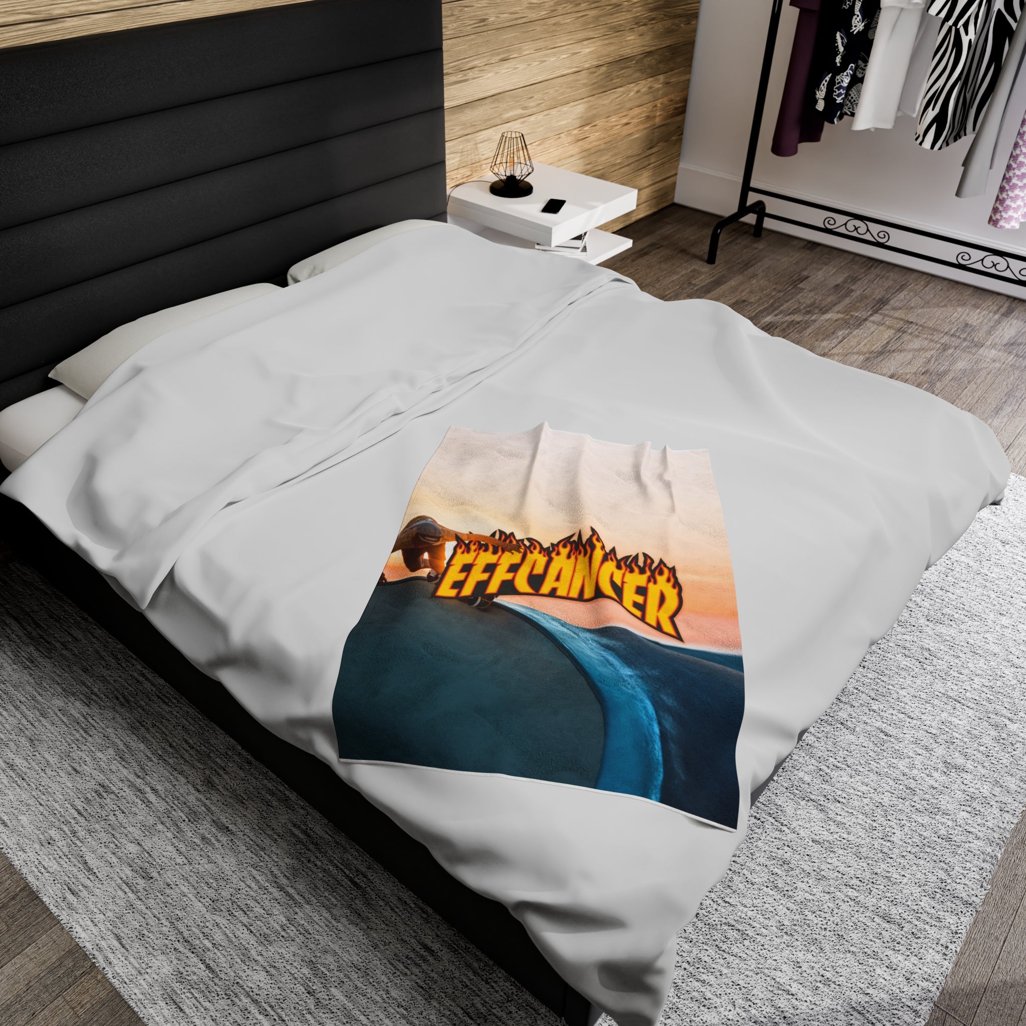 Thrashed Plush Blanket