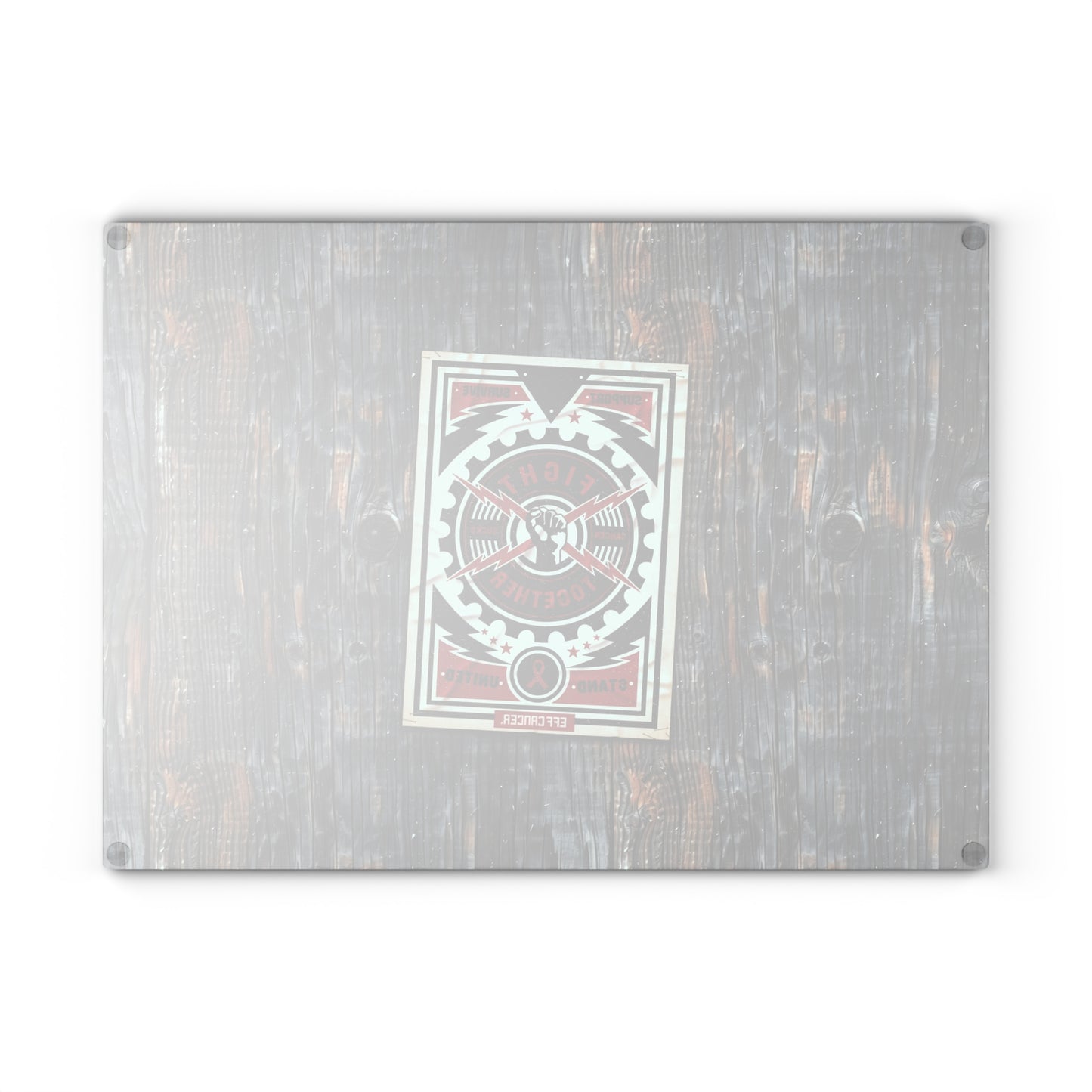 Fight Together Street Glass Cutting Board
