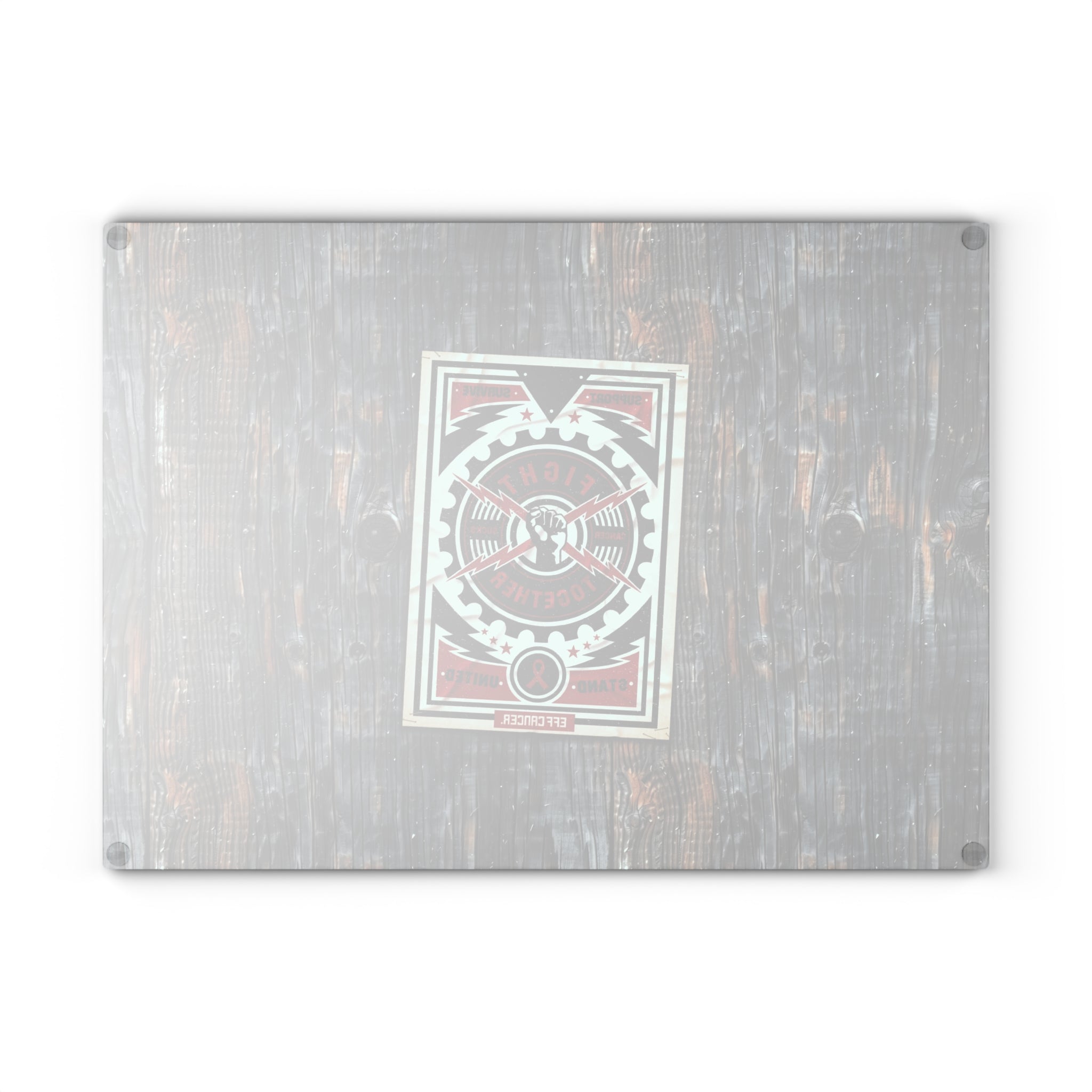 Fight Together Street Glass Cutting Board