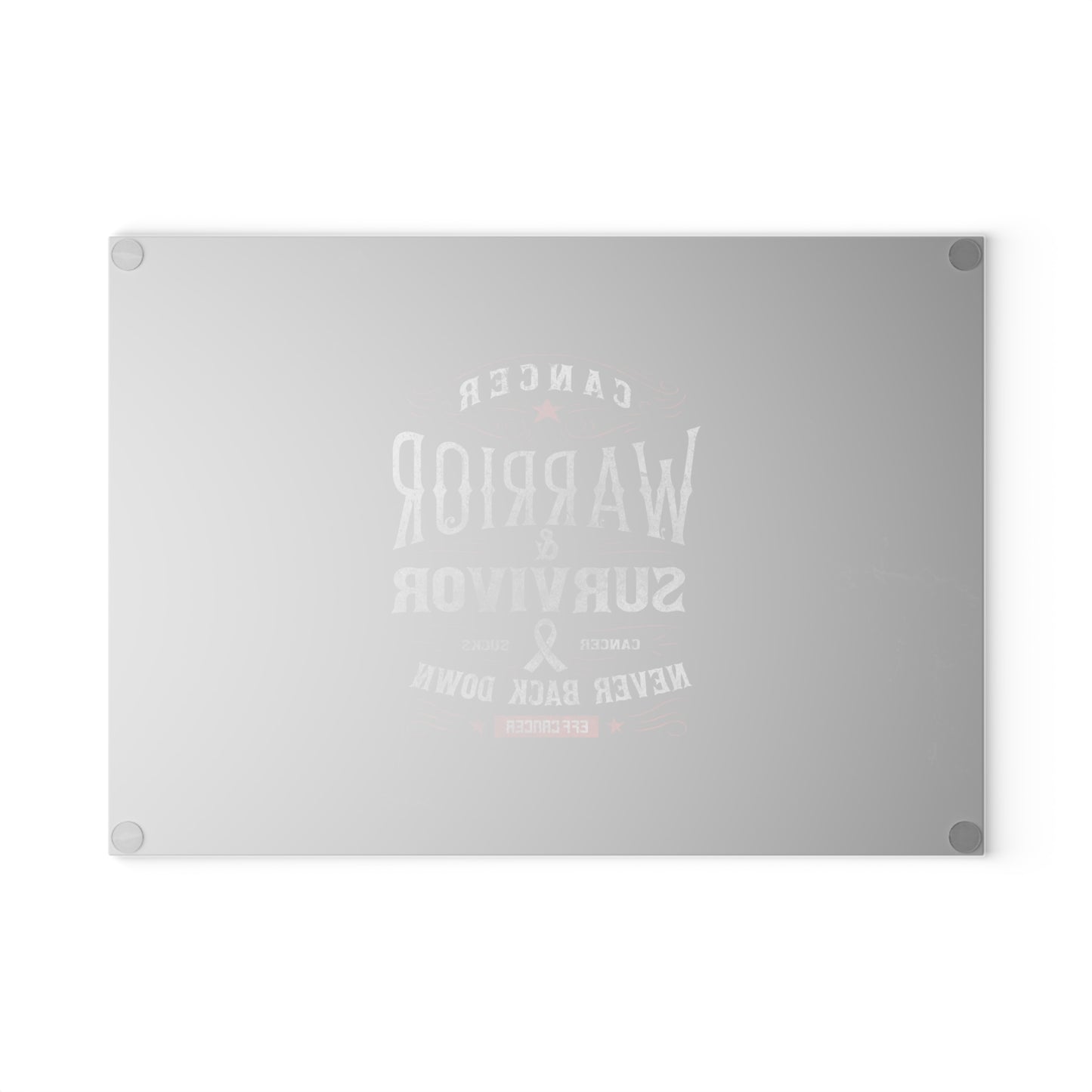 Vintage Warrior Glass Cutting Board