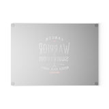 Vintage Warrior Glass Cutting Board