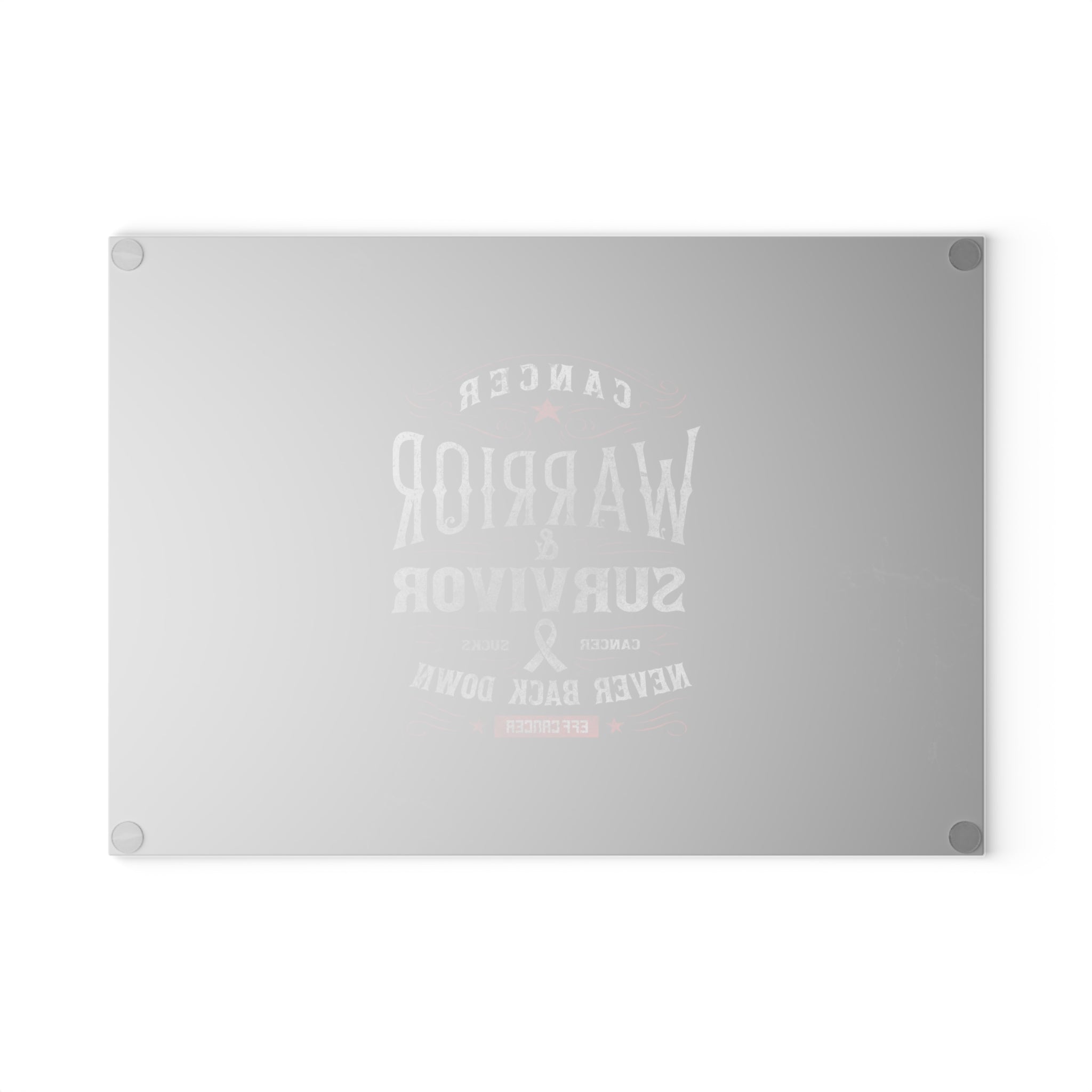 Vintage Warrior Glass Cutting Board