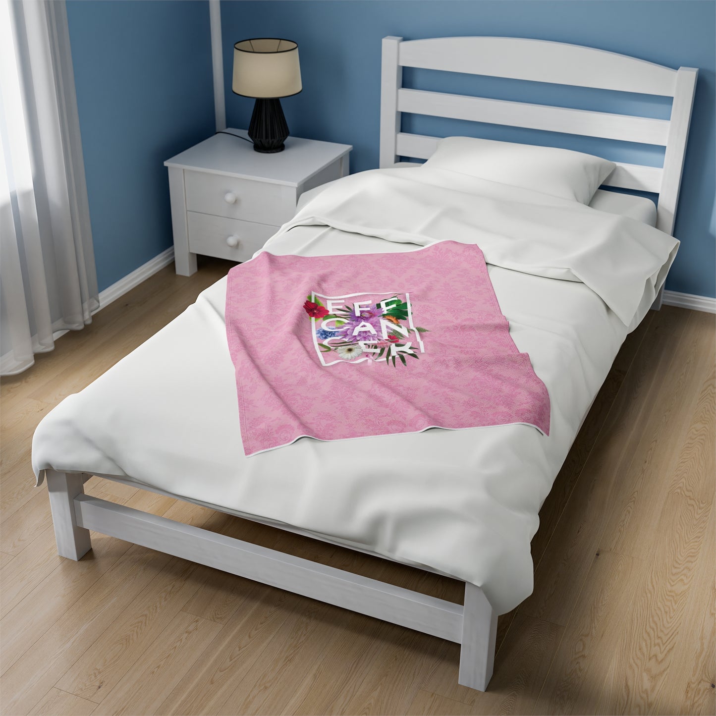 Floral Eff Plush Blanket