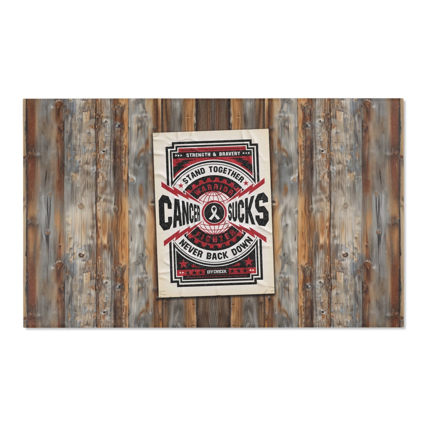 Cancer Sucks Street Area Rug