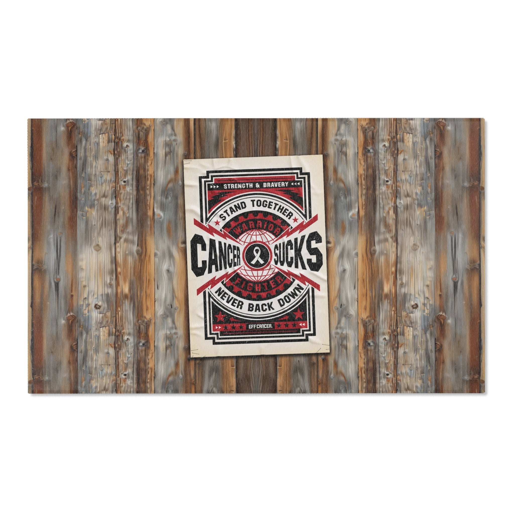 Cancer Sucks Street Area Rug