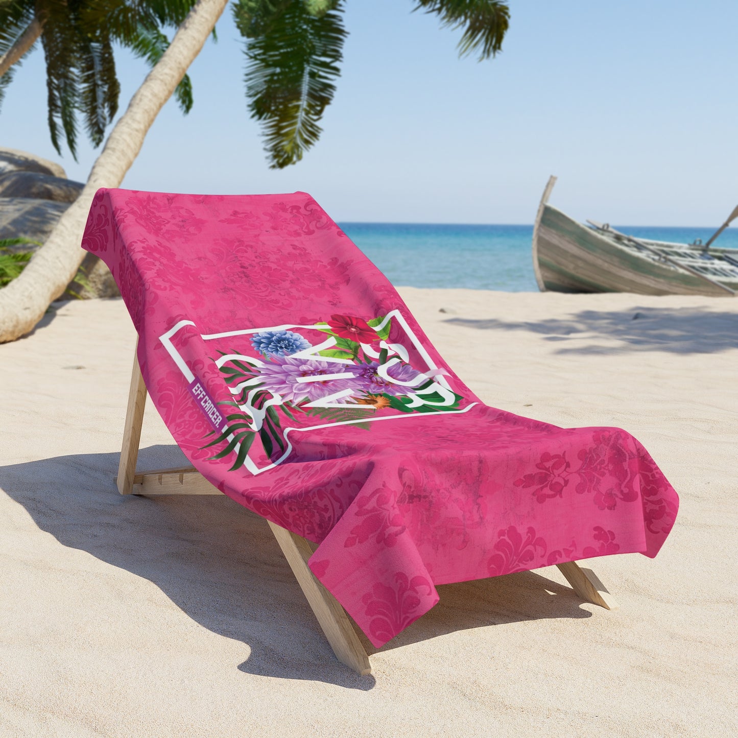 Floral Survival Beach Towel