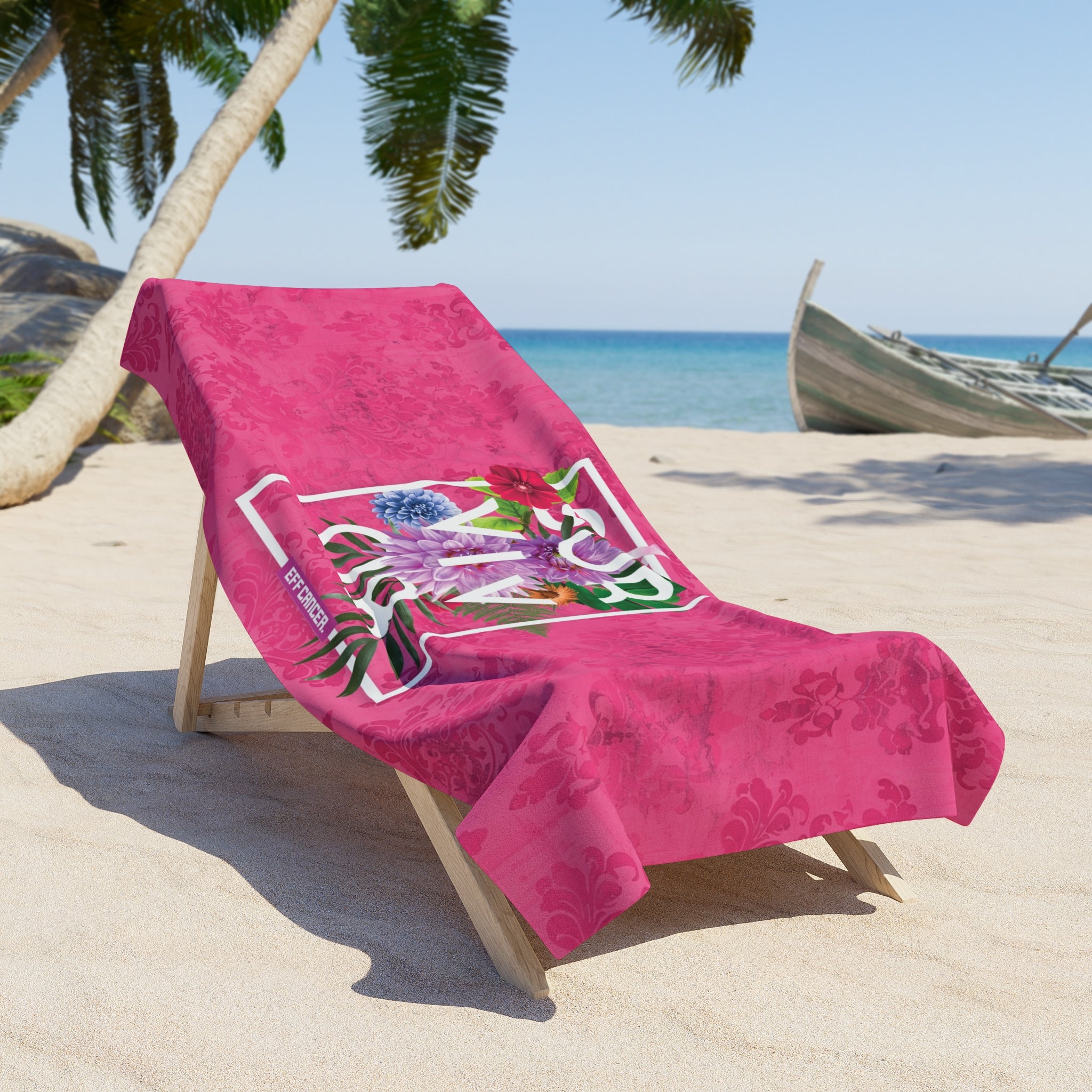 Floral Survival Beach Towel