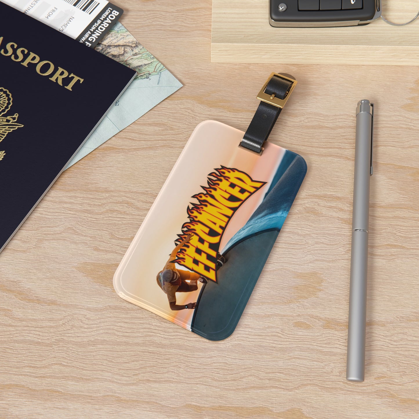 Thrashed Luggage Tag