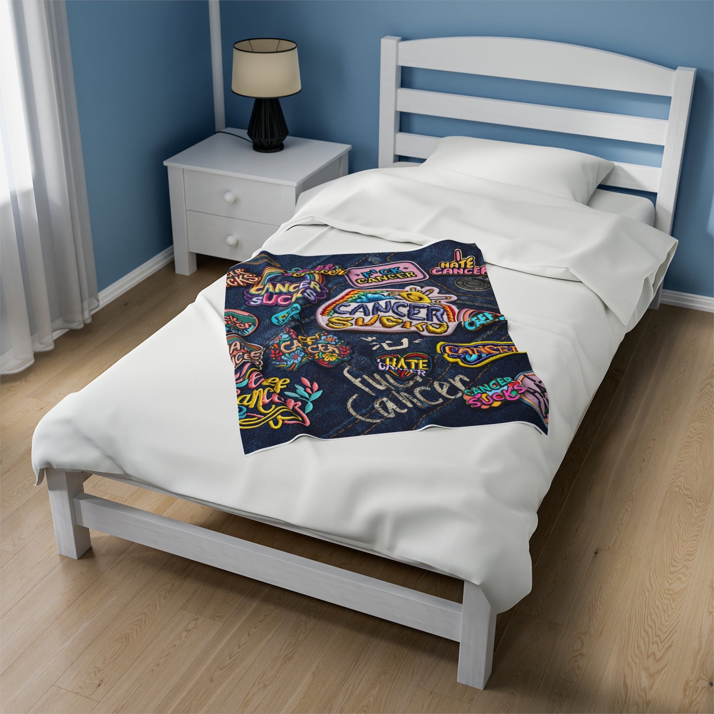 Patchy Plush Blanket