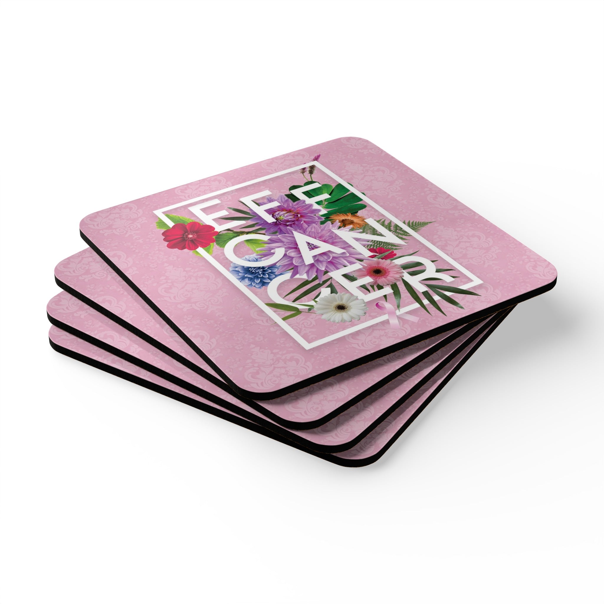 Floral Eff Coaster Set